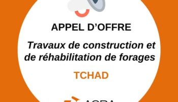 Appel d’offre – Travaux de forages (construction et réhabilitation)