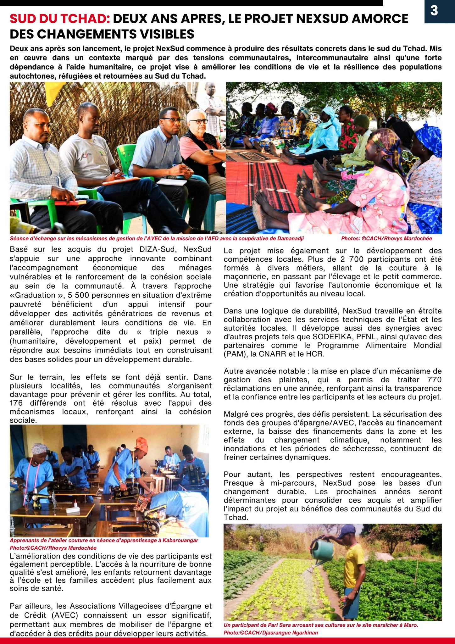 You are currently viewing Lancement du premier bulletin d’information de la Direction Pays : mise en lumière des collaboratrices et des actions terrain