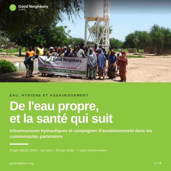 Vous consultez actuellement Good Neighbors Chad donne de l’eau propre à sept communautés